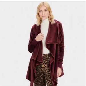 EUC UGG Women's Orla Wrap Cardigan Burgundy (S)